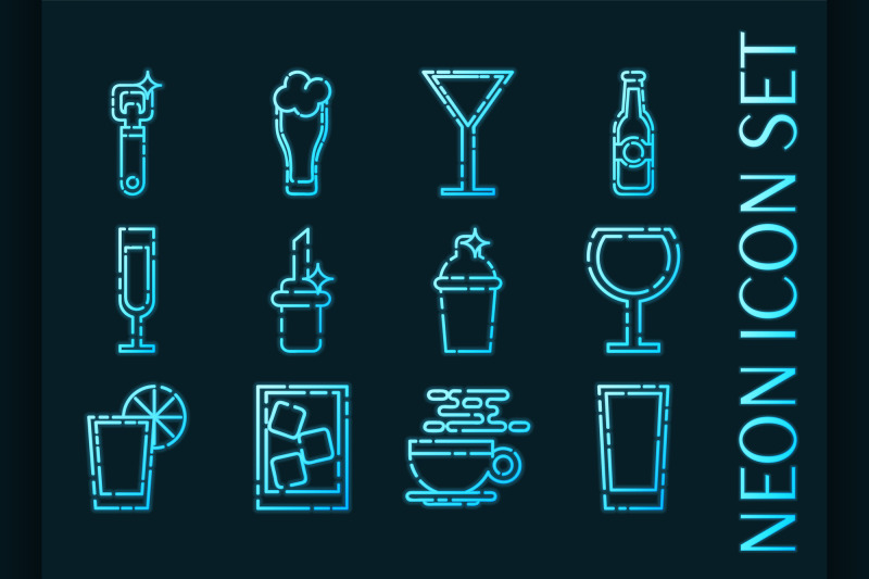 set-of-bar-blue-glowing-neon-icons