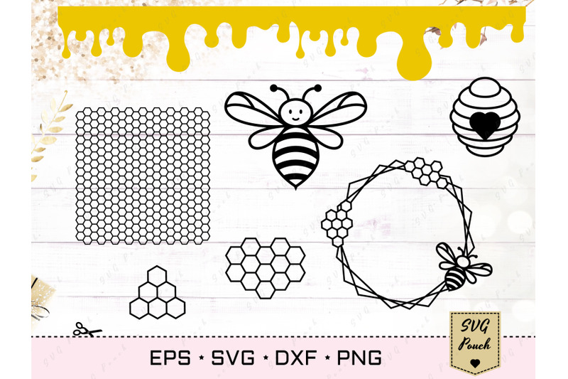 bee-honeycomb-svg-beehive-and-drips-set