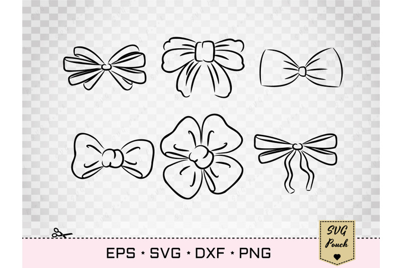 bow-ribbon-and-bow-tie-svg-set