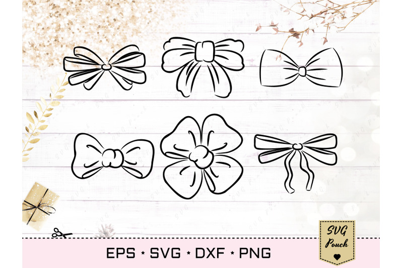 bow-ribbon-and-bow-tie-svg-set