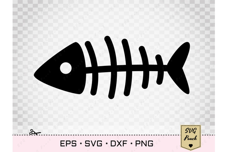 Download Fishbone SVG, Fish bone skeleton vector By SVGPouch | TheHungryJPEG.com