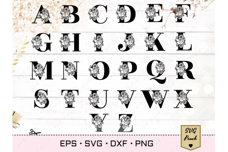 full-alphabet-floral-monogram-font-initial-svg