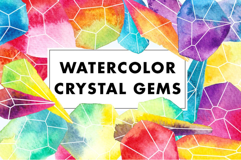 watercolor-crystal-gems