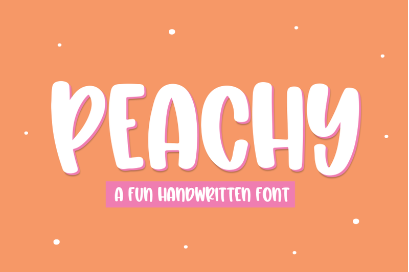 peachy-fun-handwritten-font