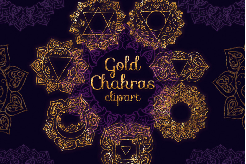 gold-chakras-clipart-7-elements-yoga-meditation