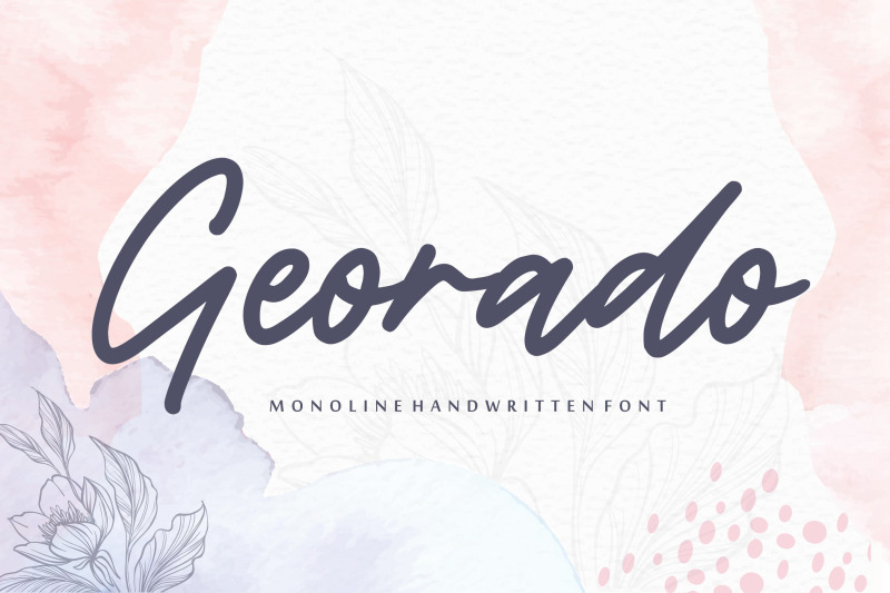 georado-monoline-handwritten-font