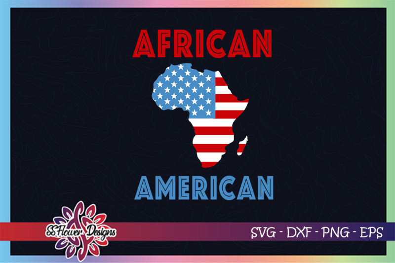 african-american-africa-map-usa-flag