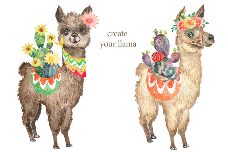 llama-clipart-alpaca-watercolor-clipart-cute-animals-kids-clipart