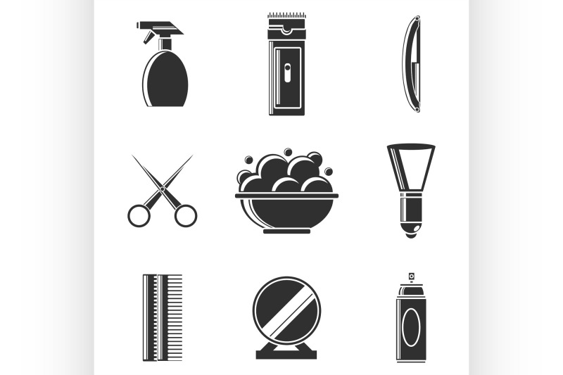 barbershop-icon-set