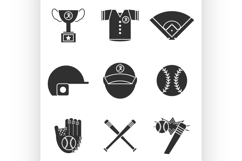 baseball-icons-set