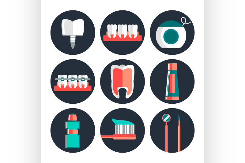 dental-theme-flat-icons