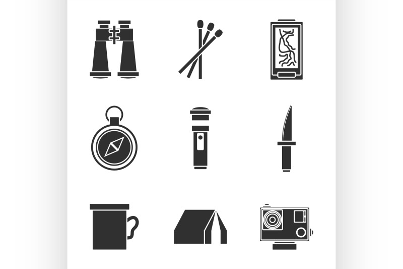 survival-kit-icons-set