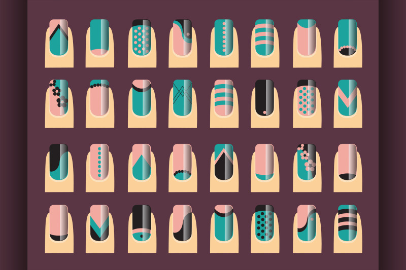 vector-illustration-various-of-nail-designs