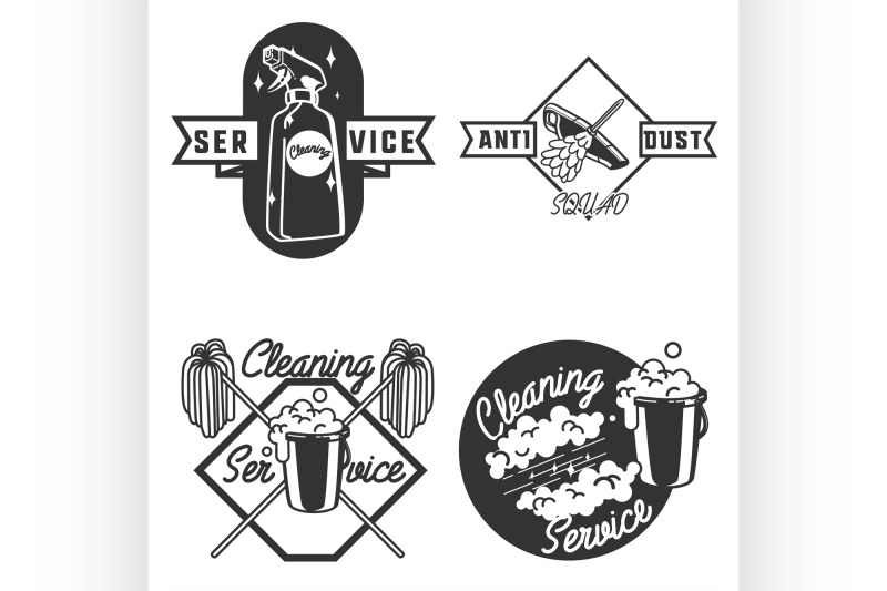 vintage-cleaning-service-emblems