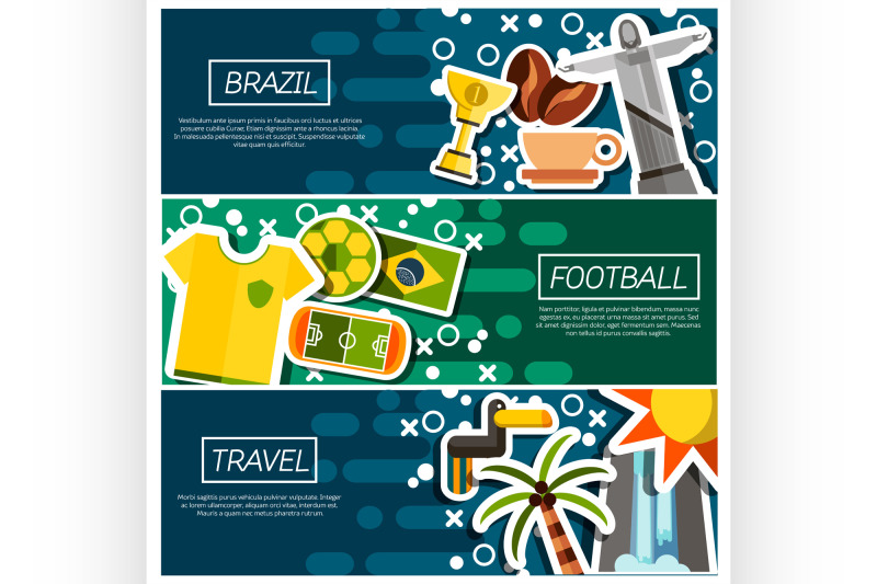 set-of-horizontal-banners-about-brazil