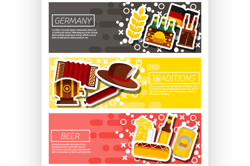 germany-panorama-scenery-banners-concept