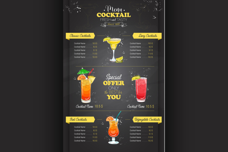 drawing-vertical-cocktail-menu-design