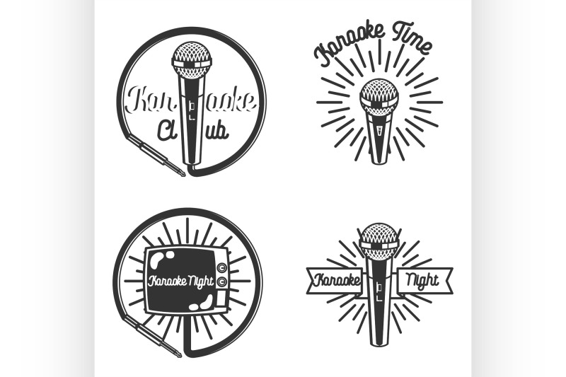 vintage-karaoke-emblems