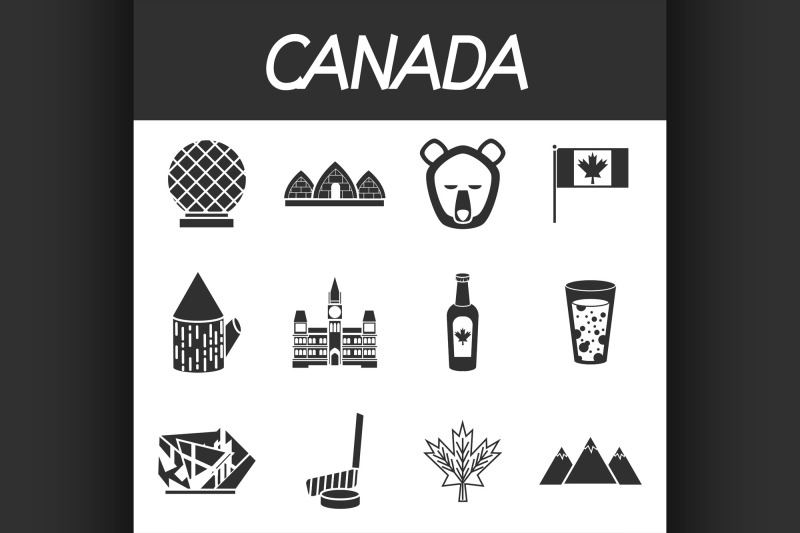 canada-icons-set