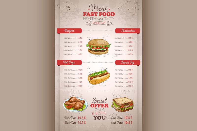 drawing-vertical-color-fast-food-menu-design