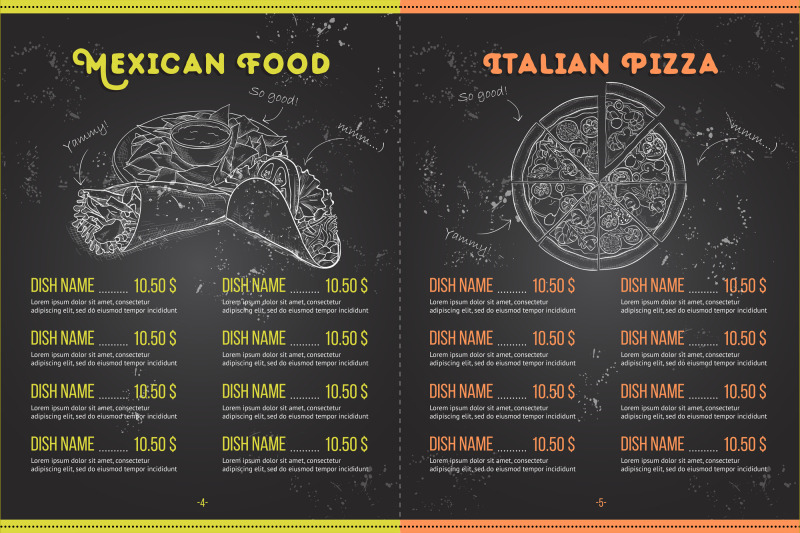 scetch-horisontal-menu-design