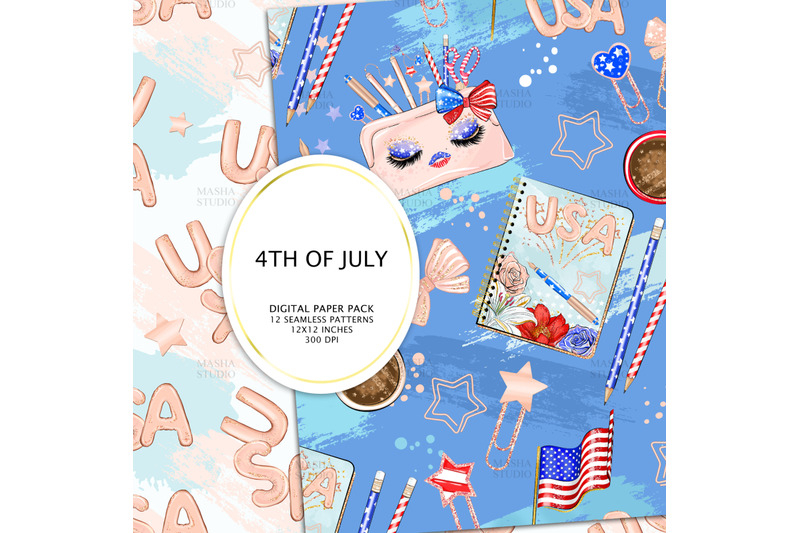 4th-of-july-digital-papers