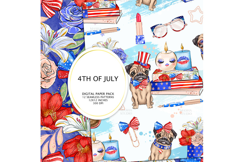 4th-of-july-digital-papers