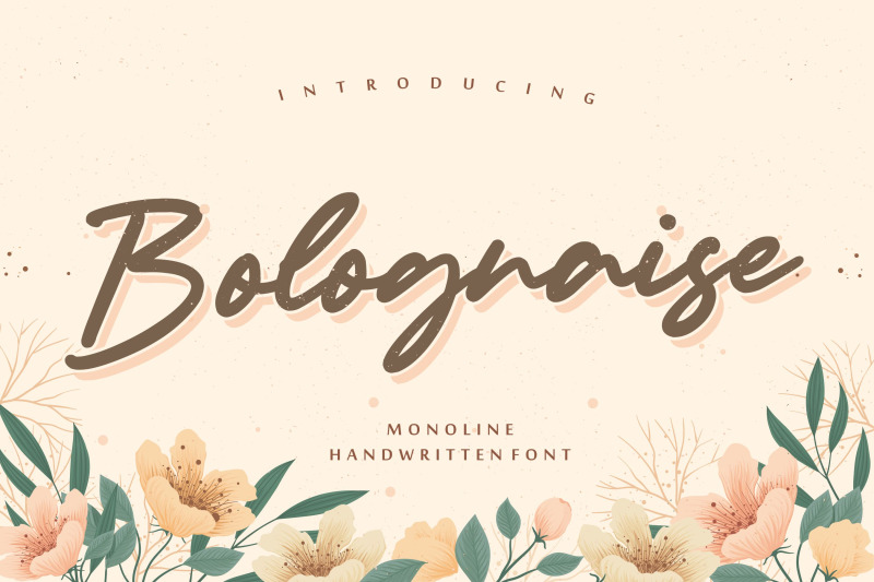 bolognaise-monoline-handwritten-font