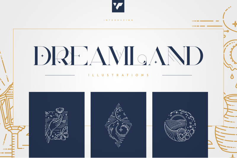 dreamland-line-art-illustrations