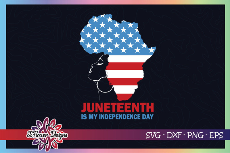 junteenth-svg-black-woman-svg-africa-map-usa-flag-4th-of-july