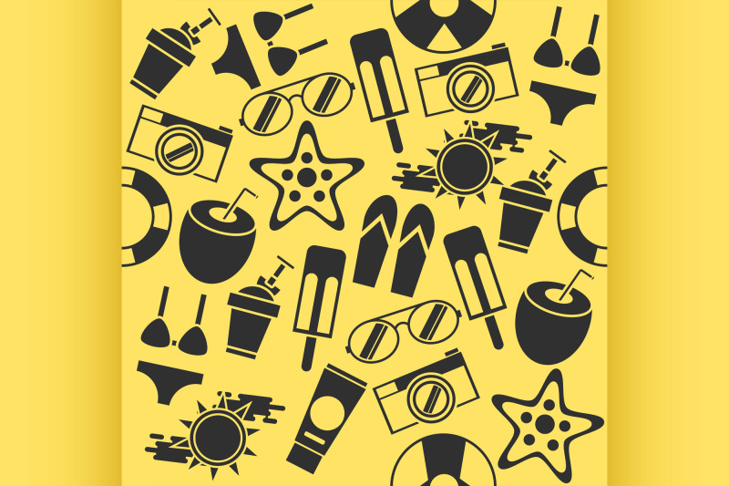 beach-icons-set