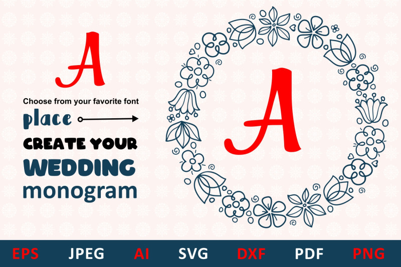 Download Wreath SVG for Family Monogram, Mailbox, svg creator By Zoya_Miller_SVG | TheHungryJPEG.com