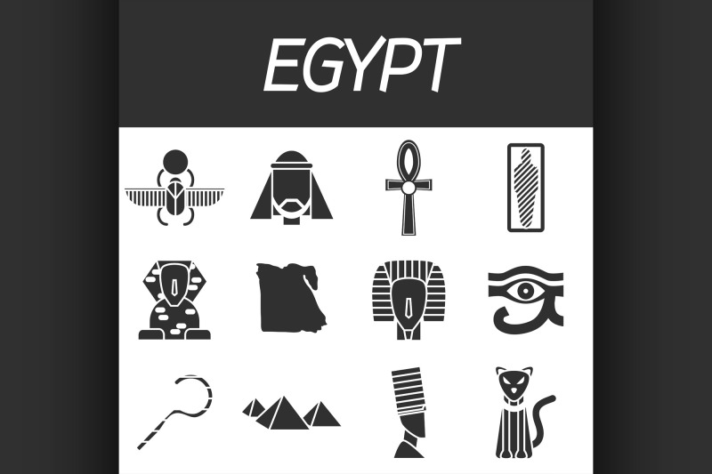 egypt-icons-set