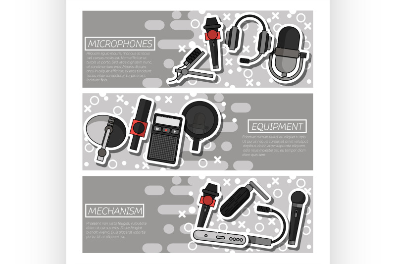 banners-about-different-microphones-types