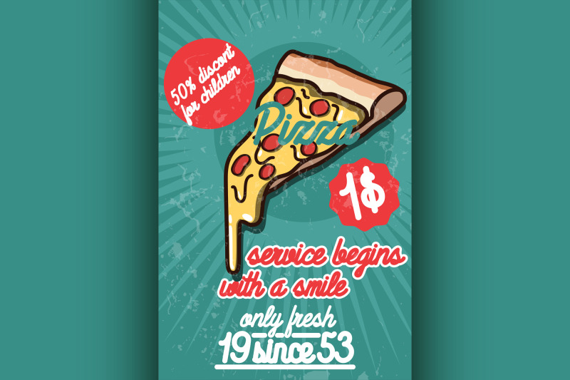 pizza-banner-vintage-fast-food-background
