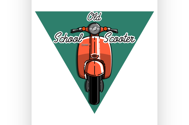 color-vintage-scooter-emblem