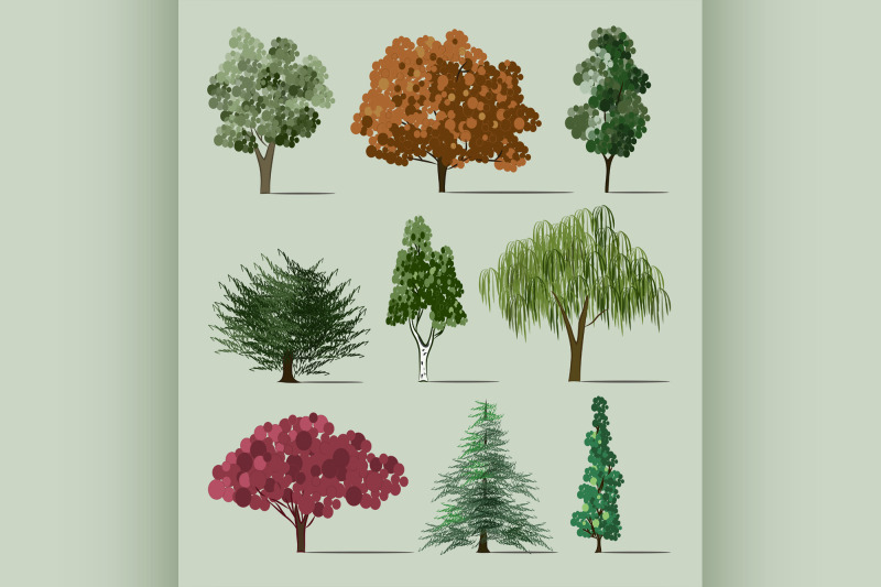 trees-sketch-set