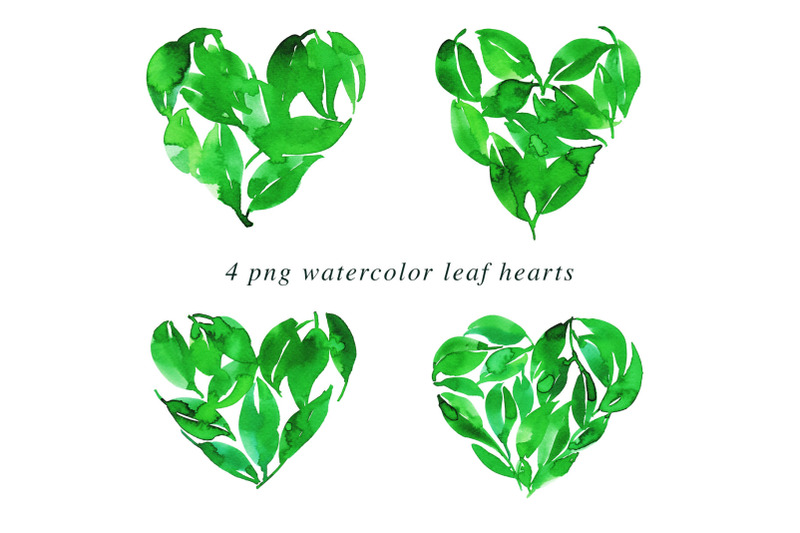 4-valentines-watercolor-leaf-heart