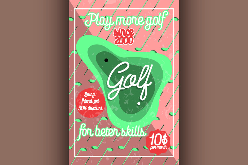 color-vintage-golf-poster