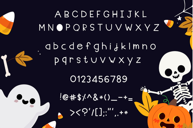 halloween-party-handwritten-cute-kid-font-kawaii-style