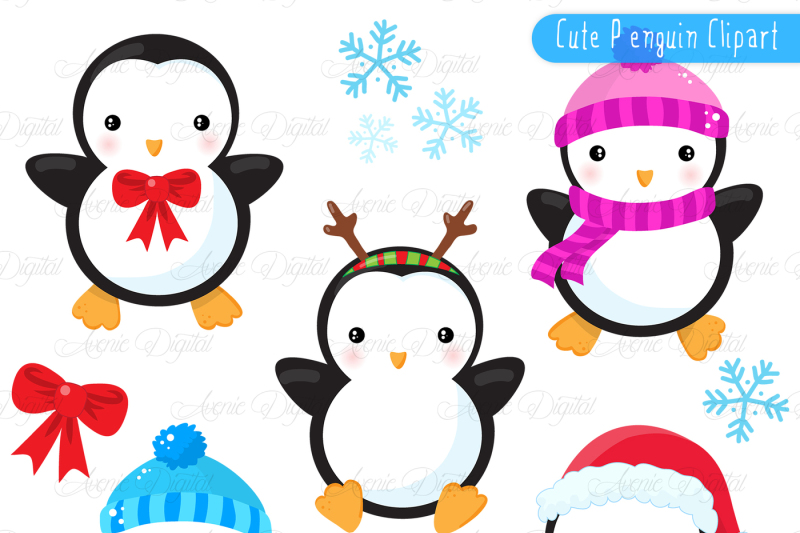 christmas-penguins-clipart-vectors
