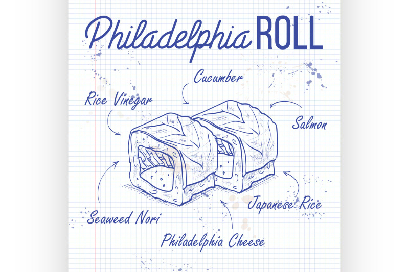 vector-sushi-sketch-philadelphia-rolls