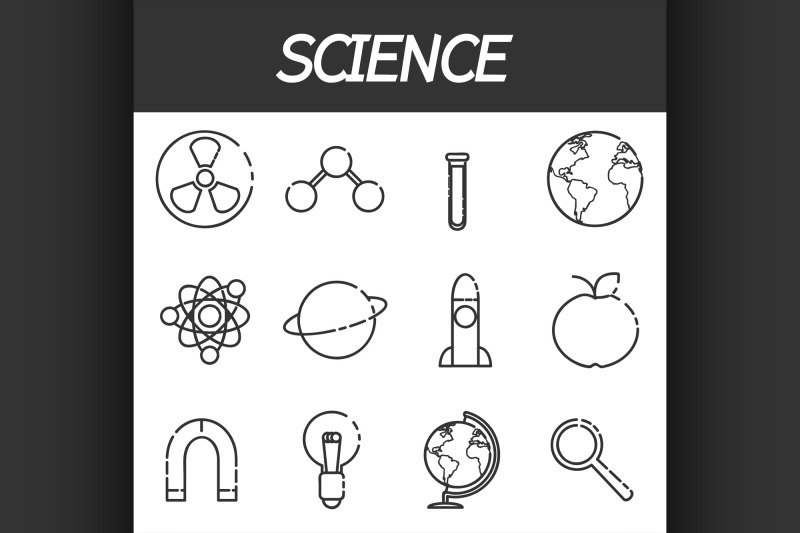 science-icons-set