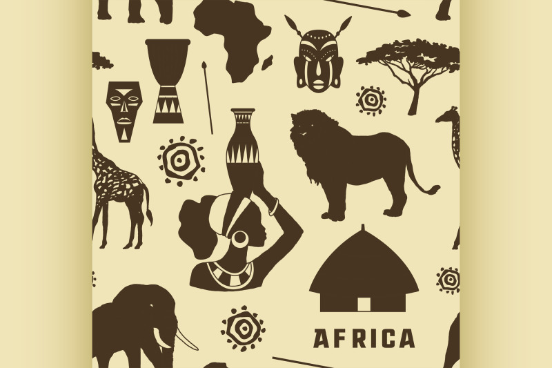 africa-icons-set-pattern