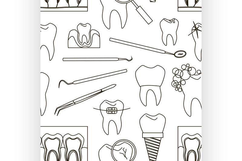 dental-tooth-icons-pattern