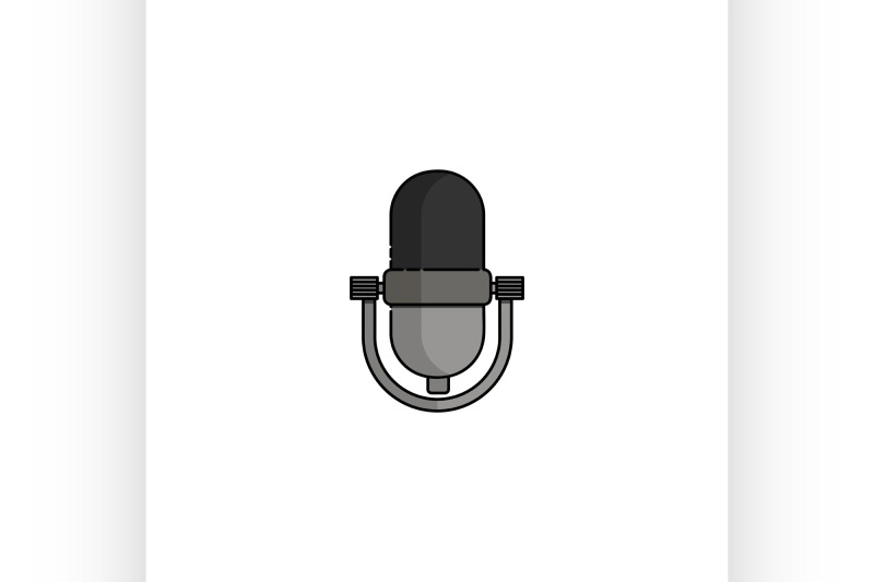 different-microphones-types-flat-icon-set