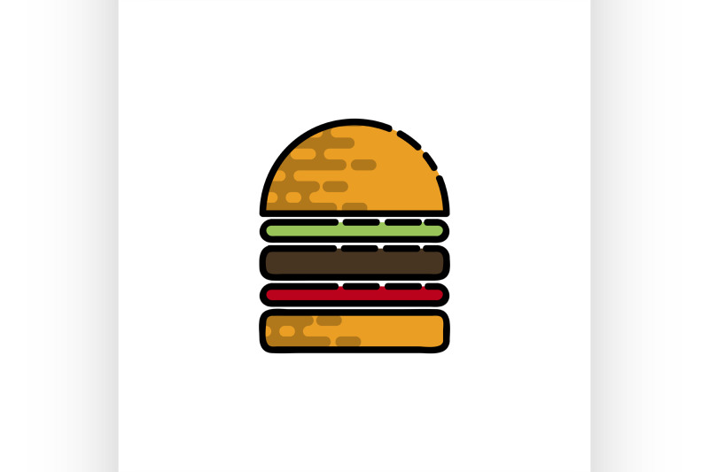 fast-food-flat-icon-set