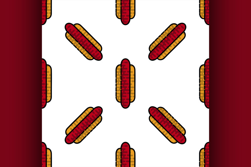 fast-food-flat-pattern