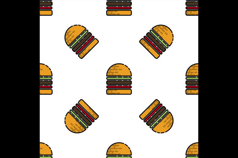 fast-food-flat-pattern