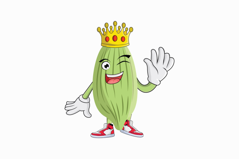 cacao-fruit-royalty-crown-cartoon-character-design